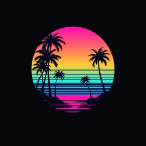 Palm tree shirt digital svg design | Scenry illustration t-shirt png design