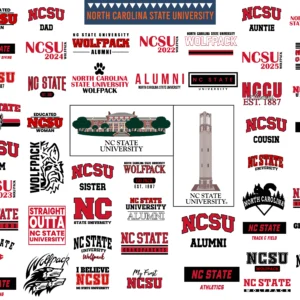 North Carolina State University Digital svg bundle | NCSU Wolfpack png print bundle | NCSU 1887 svg designss