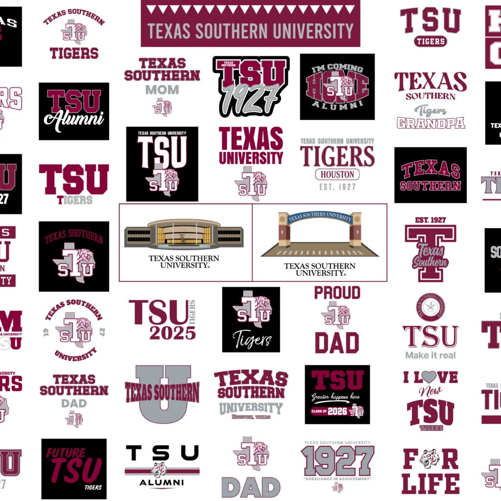 Texas Southern University digital svg bundle | TSU Tigers png print files